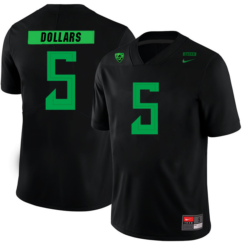 Men #5 Sean Dollars Oregon Ducks College Football Jerseys Sale-Black
